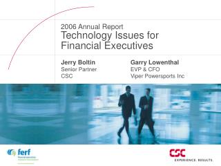 Jerry Boltin Senior Partner CSC