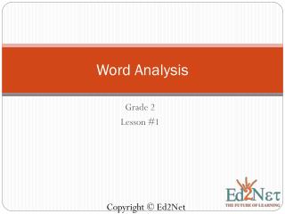 Word Analysis