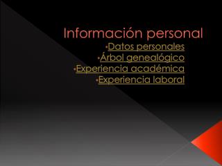 Información personal