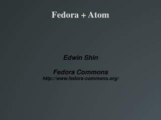 Fedora + Atom