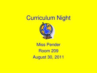 Curriculum Night