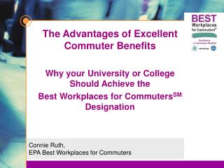 Connie Ruth, EPA Best Workplaces for Commuters