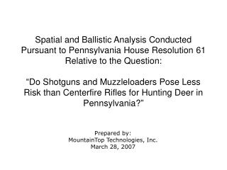 Prepared by: MountainTop Technologies, Inc. March 28, 2007