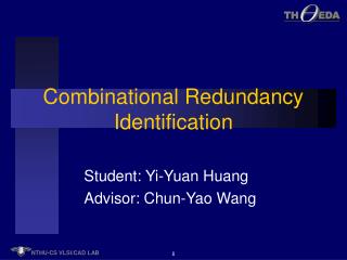 Combinational Redundancy Identification