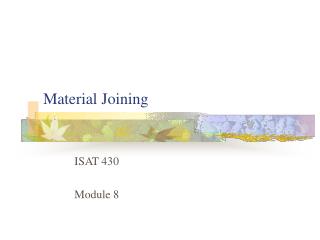 Material Joining