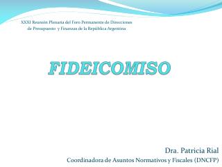 FIDEICOMISO