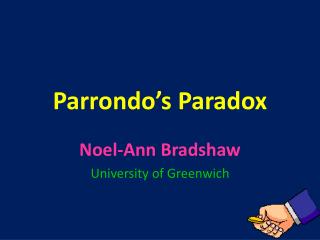 Parrondo’s Paradox