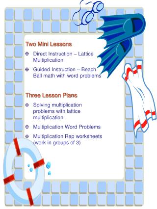 Two Mini Lessons Direct Instruction – Lattice Multiplication