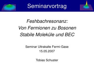 Seminarvortrag