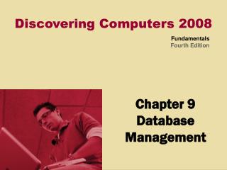 Chapter 9 Database Management