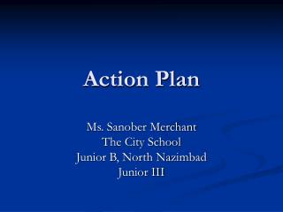 Action Plan