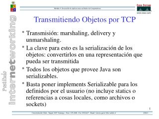 Transmitiendo Objetos por TCP