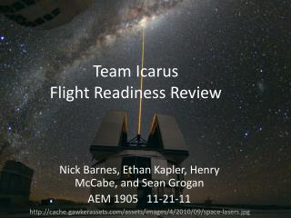 Team Icarus Flight Readiness Review