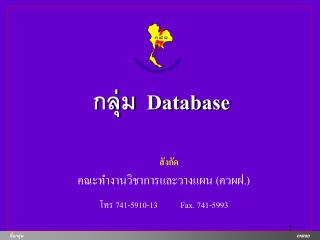 กลุ่ม Database