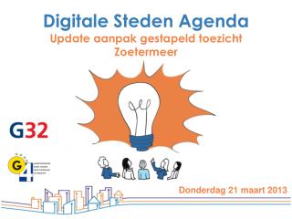 Digitale Steden Agenda Update aanpak gestapeld toezicht Zoetermeer