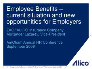 Employee Benefits – current situation and new opportunities for Employers