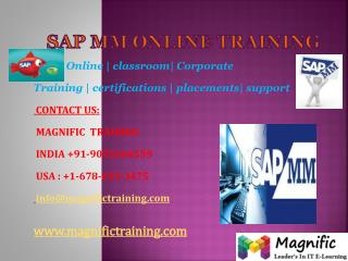 SAP MM ONLINE TRAINING IN AUSTRALIA