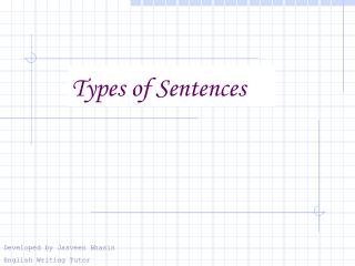 Types of Sentences