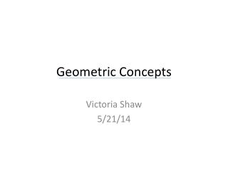 Geometric Concepts