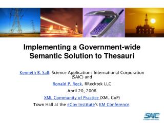 Implementing a Government-wide Semantic Solution to Thesauri