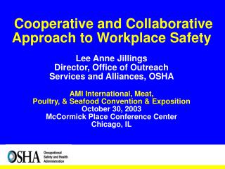 OSHA’s Strategic Management Plan, 2003-2008