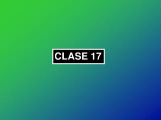CLASE 17