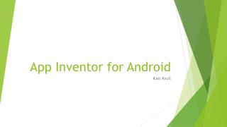 App Inventor for Android