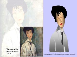 Woman with Black Cravat 1917