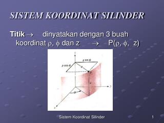 SISTEM KOORDINAT SILINDER