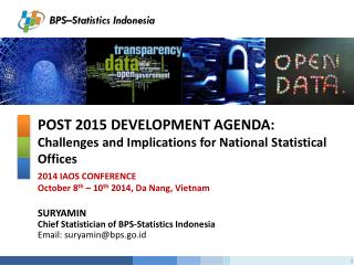 Post 2015 Development Agenda: Challenges and Implications for National Statistical Offices