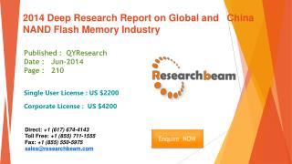 Global and China NAND Flash Memory Market Industry 2014