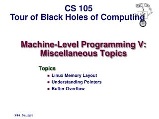 Machine-Level Programming V: Miscellaneous Topics