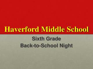 Haverford Middle School