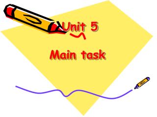 Unit 5 Main task