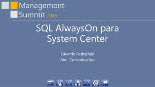 SQL AlwaysOn para System Center