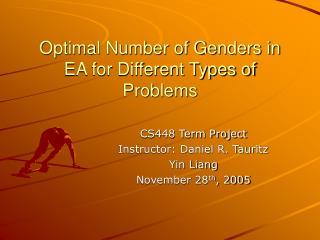 Optimal Number of Genders in EA for Different Types of Problems