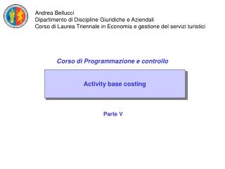 Activity base costing