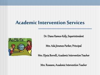 Academic Intervention Services