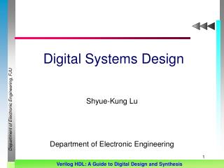 Digital Systems Design