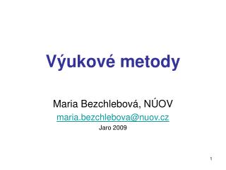 Výukové metody