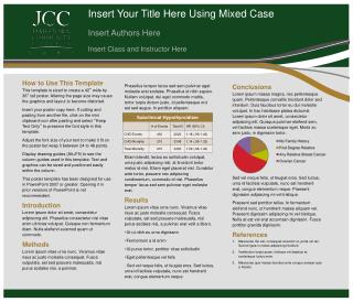 Insert Your Title Here Using Mixed Case