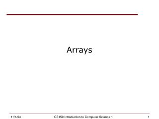 Arrays