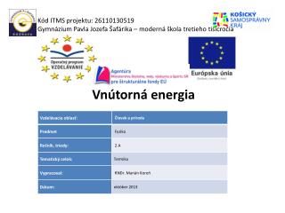 Vnútorná energia