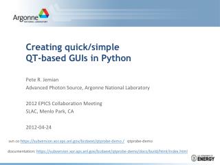 Creating quick/simple QT-based GUIs in Python