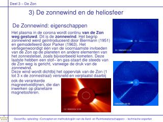 De Zonnewind: eigenschappen