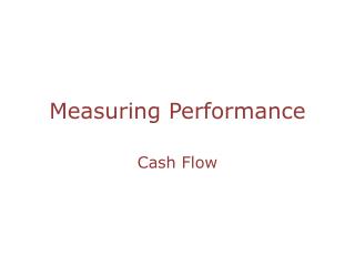 Measuring Performance