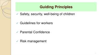 Guiding Principles