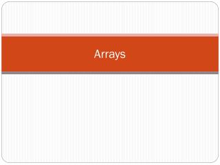 Arrays