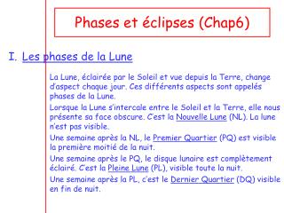 Phases et éclipses (Chap6)