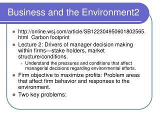 Business and the Environment2